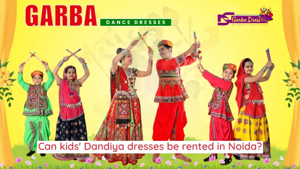Can kids' Dandiya dresses be rented in Noida