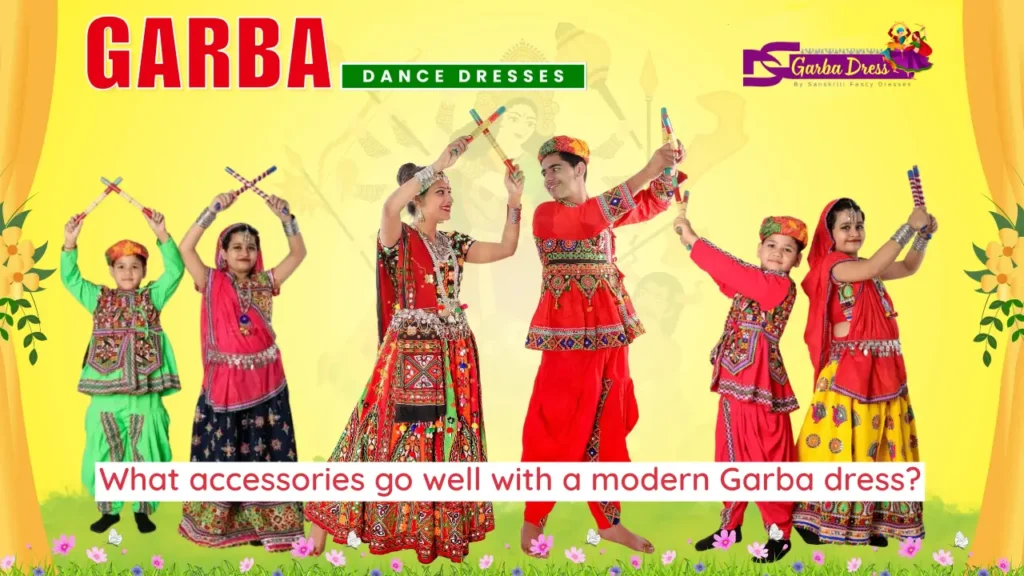 What accessories go well with a modern Garba dress