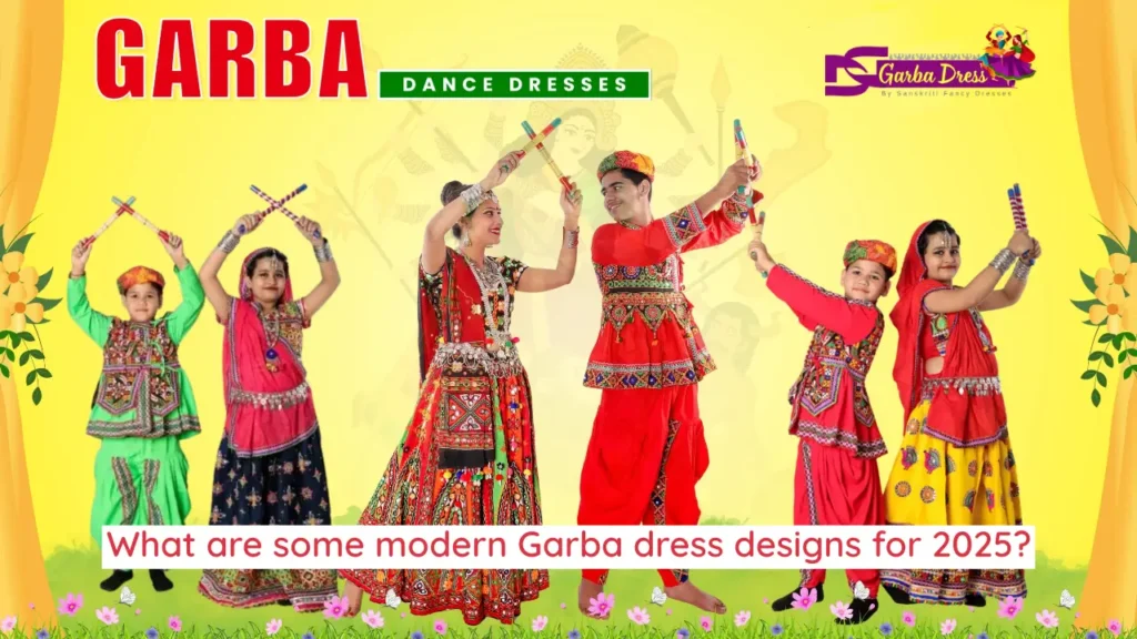 What are some modern Garba dress designs for 2025