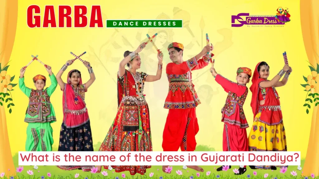 What is the name of the dress in Gujarati Dandiya